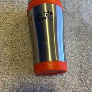 Affordable Fashion Finds Silver and Orange Insulated Drinkware